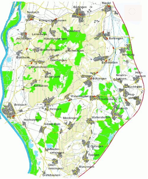 Karte Breisach
