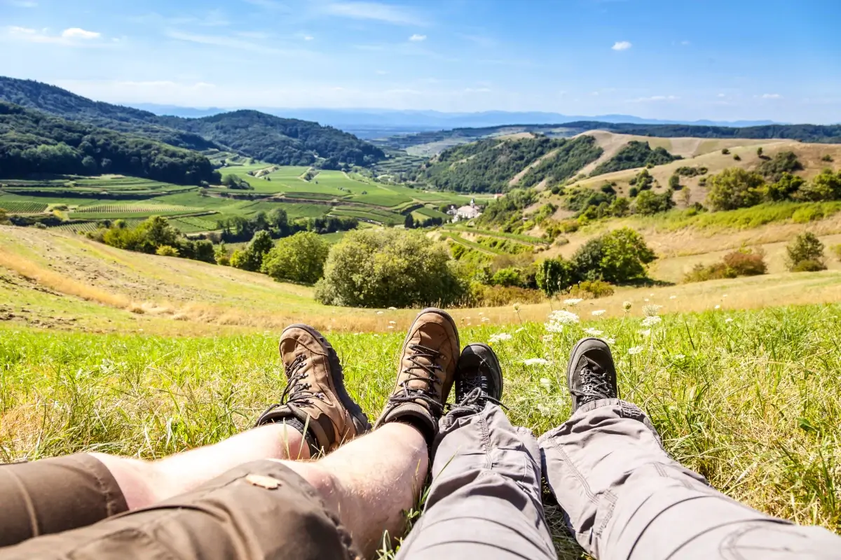 Wanderer am Kaiserstuhl
